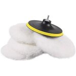 5 pi�ces 180mm laine polissage �ponge disque polissage tampons de polissage pour machine � polir machine ...