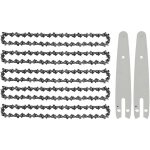 [jamais utilis�] 5 pi�ces 6 pouces mini cha�ne de tron�onneuse avec 2 pi�ces de rechange pi�ces de rechange ...