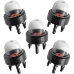 5 pi�ces ampoule amor�age d'essence, ampoule de carburant pompe, bulle d'huile de carburateur, pour stihl ...