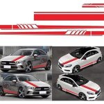 5 pi�ces autocollant voiture, autocollant de capot de carrosserie en vinyle autocollants de bande de ...