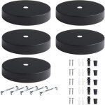 5 pi�ces auvent de plafond 10cm rosace plafond luminaire noir cache fil lustre plafond pavillon luminaire ...