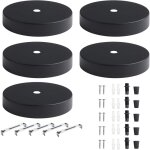 5 pices auvent de plafond 10cm rosace plafond luminaire noir cache fil lustre plafond pavillon luminaire ...