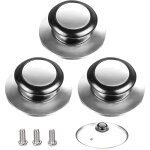 5 pi�ces bouton de couvercle, poign�e couvercle casserole, convient pour poign�e de couvercle en verre, ...