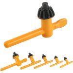 5 pi�ces cl�s de mandrin de perceuse, cl� de mandrin de rechange, cl�s � mandrin pour perceuse �lectrique ...