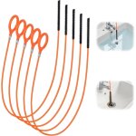 5 pi�ces deboucheur canalisation, 130 cm professionnel furet deboucheur canalisation, attrape cheveux ...