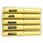 5 pi�ces diamant trou scie foret or granit carreaux de c�ramique b�ton marbre forage 10mm