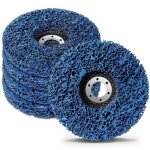 5 pi�ces disque de nettoyage(bleu)125 mm , meule de d�capage de peinture, disque abrasif de bande de ...