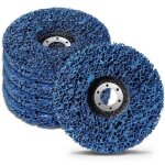 5 pi�ces disque de nettoyage(bleu)125 mm , meule de d�capage de peinture, disque abrasif de bande de ...