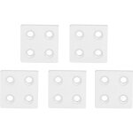 5 pi�ces embouts de profil� en aluminium, plaques de recouvrement en alliage m�tallique, pi�ces mobiles ...