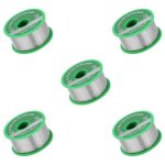 5 pi�ces �tain de soudure , �tain sans plomb avec noyau de colophane, �tain � souder avec flux, fil de ...