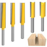 5 pices fraise defonceuse 8mm, fraise  copier, mches carbide router bits, fraise bois extra - longue, ...