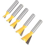 5 pices de fraise  queue d'aronde pour le travail du bois