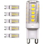 5 pi�ces g9 base 33 - smd 2835 ampoule led, 3w, 3000k (blanc chaud) 250lm, �quivalent � 25w remplacement ...
