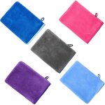 5 pi�ces gant de toilette, microfibre, coton, pour b�b�