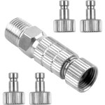 5 pices kit d'adaptateurs pour arographe , raccords mles - femelles universels 1 / 8' , adaptateur ...