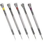 5 pi�ces kit petit tournevis precision pour horlogerie, lunettes, outil reparation bracelet montre, kit ...