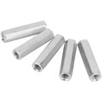 5 pi�ces m8 50 longue tige �crou hexagonal manchon hexagonal �crou entretoise attaches filet�es