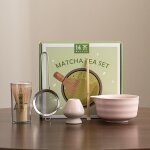 [jamais utilis�] 5 pi�ces matcha kit, ensemble � matcha, kit � matcha, avec cuillere matcha, bol matcha ...