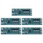 5 pi�ces module led clignotant rouge bleu 3 - 12v pour voiture v�lo scooter s�curit� �clairage