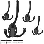 5 pi�ces patere porte manteau mural pat�re murale r�tro double crochet de manteau pour porte manteau ...