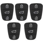 5 pi�ces de remplacement pour cl� en caoutchouc � 3 boutons pour hyundai fit pour kia (sans lettre)