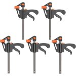 5 pices serre joint 4 pouces barre de serrage, pince de serrage rapide pour le travail du bois plage ...