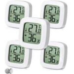 5 pices thermomtre hygromtre interieur numrique, indicateur du niveau de confort, petit thermomtre ...