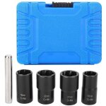 5 pices twist socket set roue de verrouillage crou boulon goujon extracteur extractor 17mm 19mm 21mm ...