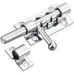 5 pouces verrou porte interieure loquet porte, verrou porte exterieur targette de porte exterieur, acier ...