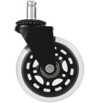 5 articles roulette chaise bureau, roulette pour chaise de bureau 11mm x 22 mm, 360� silencieux roue ...