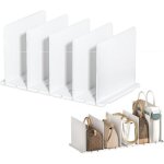 5 s�parateur d'�tag�res s�parateurs rangement sac � main s�parateurs r�glables pour armoire, separateurde ...