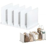 5 s�parateur d'�tag�res s�parateurs rangement sac � main s�parateurs r�glables pour armoire, separateurde ...