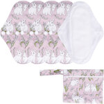 5 serviettes hygi�niques lavables pour femmes - absorption maximale, confort respirant et r�utilisables ...