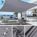 5 x 3m �tanche soleil abri pare - soleil protection voile d'ombrage auvent camping toile d'ombrage grand ...