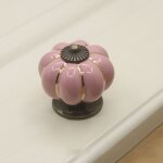 5 x boutons de meuble c�ramique �39mm bouton tiroir vintage et forme de citrouille pour armoire commode ...