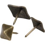 50 clous de tapissier, clous de meubles vintage, clous d�coratifs carr�s pour projets de bricolage de ...
