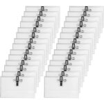 50 tiquettes marketten, 9 x 5, 6 cm, pour vtements, avec clip et pingles, pochette transparente en ...