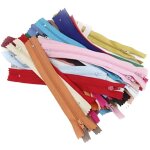 50 fermetures  glissire en nylon durable de 7 pouces / 18 cm  extrmit ferme pour la couture (couleur ...