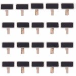 50 mini tableau noir bois message rectangle ardoise a pince clip carte panneau memos etiquette prix marque ...