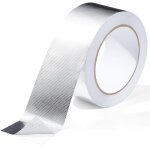 50 mm x 20 m ruban adh�sif aluminium, argent� ruban etancheite plomberie - isolant thermique en fibre ...
