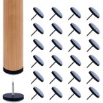 50 patins meubles coulissants en t�flon de 19mm - planeurs avec clous pour chaises et fauteuils patin ...