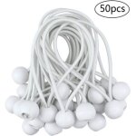 50 pcs tendeur � boule �lastique, tendeur de b�che pour pavillon, camping, tente cordons, rideaux harnais ...