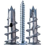 50 pi�ces chevilles pour placoplatre autoperceuses en m�tal avec vis. pour la fixation dans le b�ton, ...