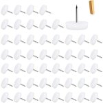 50 pi�ces clous coulissants pour meubles, patins coulissants avec clous, patins pour meubles, ronds, ...