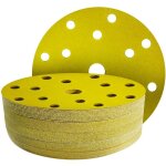 50 pices disques abrasifs de 150 mm, grain 600 - disque a poncer 150mm 15 trous pour ponceuse excentrique ...