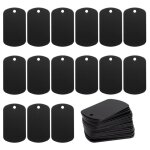 50 pices d'estampage en mtal noir pour estampage, gravure d'bauches aluminium porte - cls tiquette ...