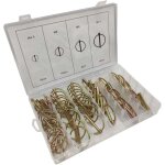 50 pi�ces goupille de lynch avec anneau pour remorque de tracteur agricole?assortiment de goupilles clips ...