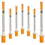 50 pi�ces / pack 1ml seringue avec 30g (8mm de long) fournitures laboratoire emballage scell� individuellement ...
