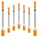 50 pi�ces / pack 1ml seringue avec 30g (8mm de long) fournitures laboratoire emballage scell� individuellement ...