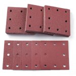 50 pi�ces papier a poncer, 110x115mm feuilles abrasives 40 / 60 / 80 / 120 / 240 grains abrasives papier ...